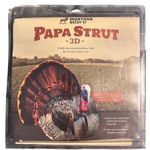 Montana Decoy Co Papa Strut 3D Turkey Hunting Decoy Lightweight Portable